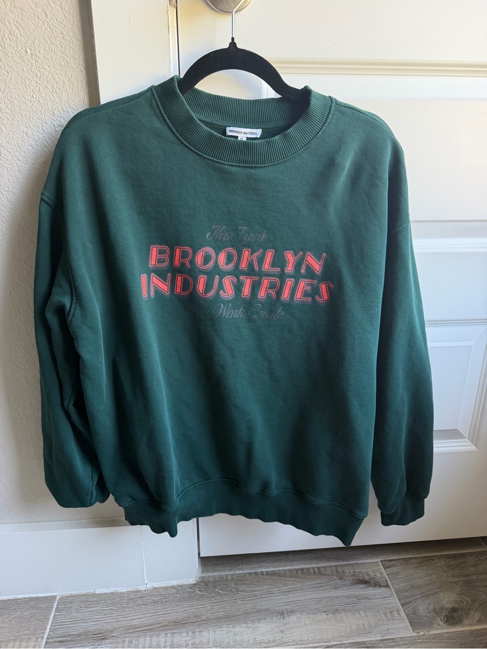 Brooklyn Industries Dark Green Crewneck with Red Logo